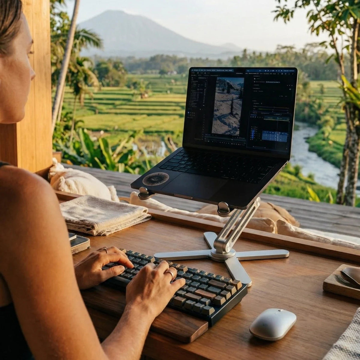 Laptop Stand – Adjustable Foldable Tablet Riser