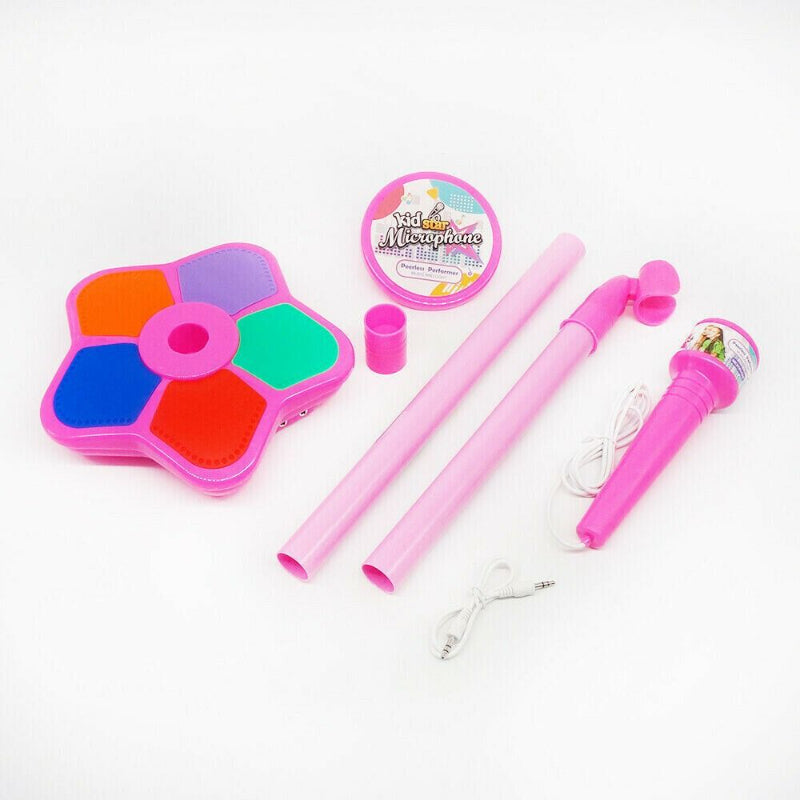 Kids Karaoke Microphone & Adjustable Stand – Interactive Musical Toy