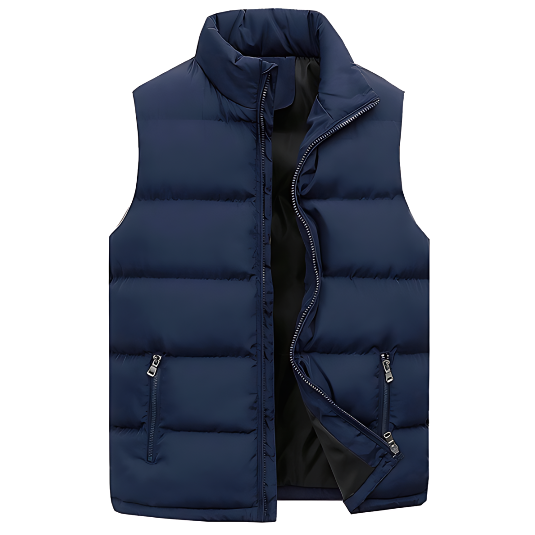 Men's Quilted Gilet – Padded Sleeveless Body Warmer Vest