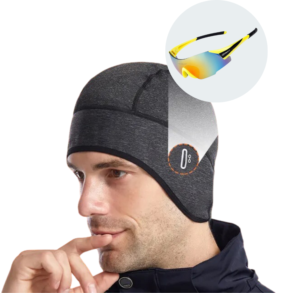 Winter Beanie Hat – Sports Ear-Flap Hat with Glasses Opening
