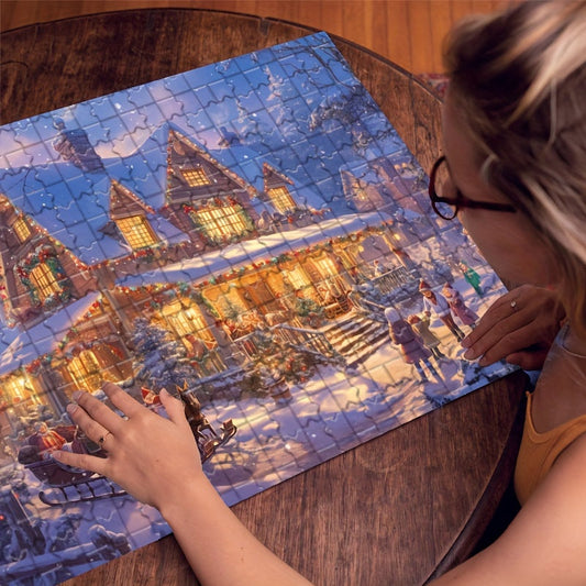 Winter enchantment 1000-piece Christmas jigsaw puzzle