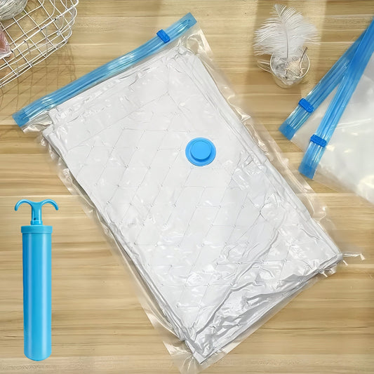 Extra-large reusable vacuum storage space saver bags