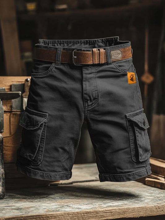 Men's casual cargo trousers - front