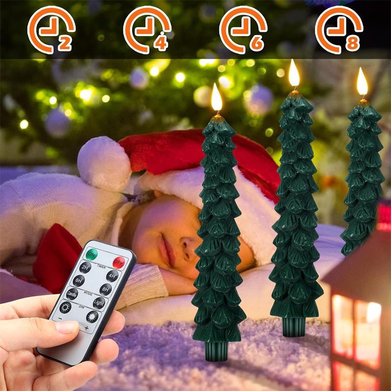 LED Christmas tree candles with remote control