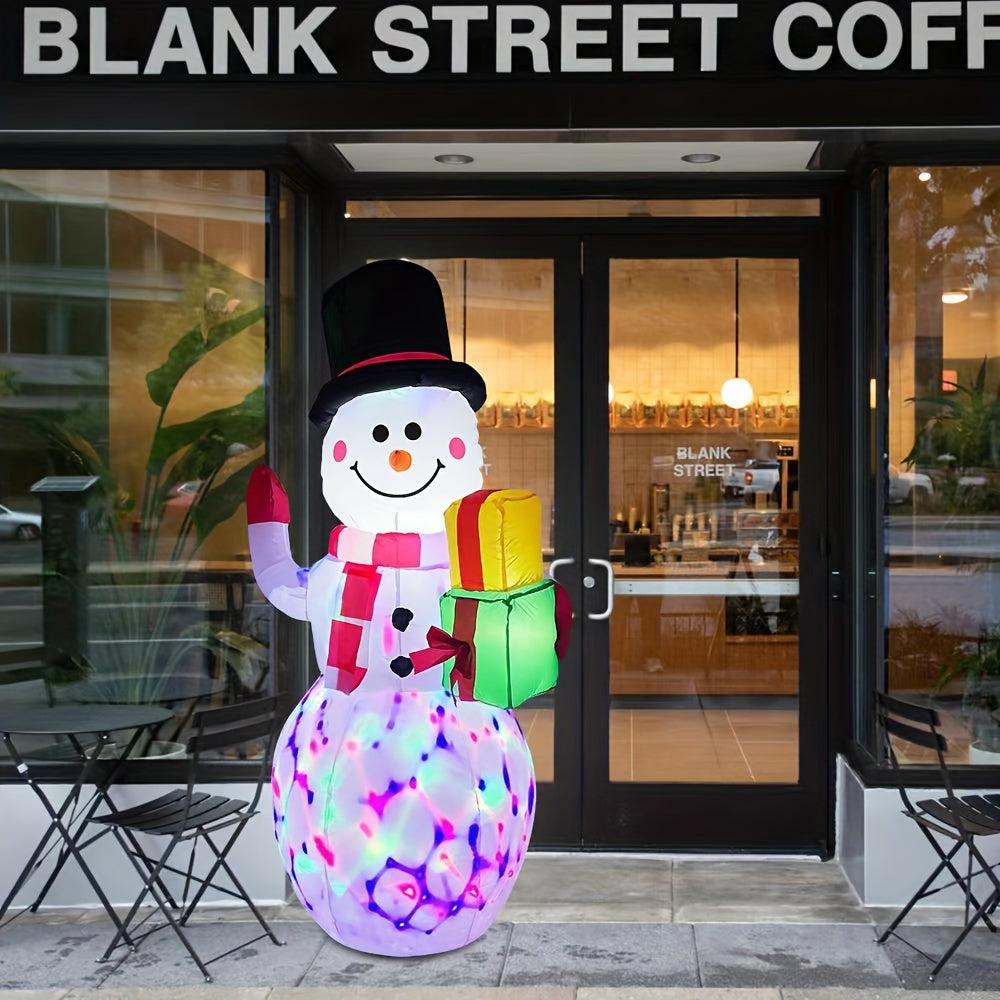 Inflatable LED outdoor Christmas Santa and snowman decoration