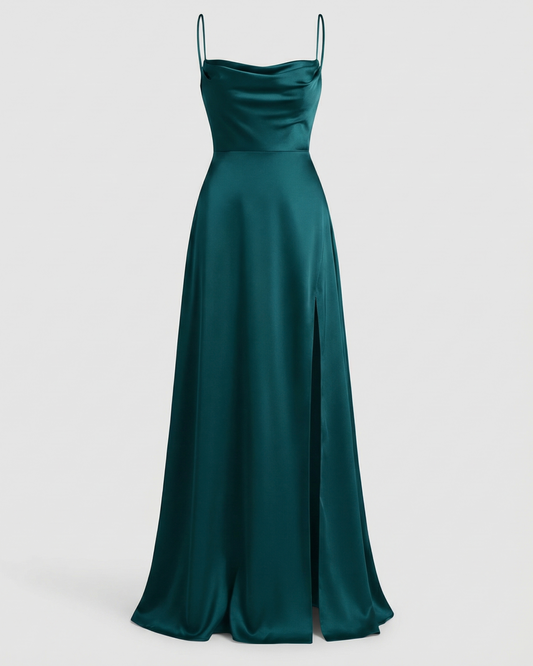 Women's elegant maxi slip dress