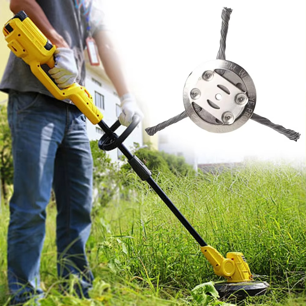 Universal Weed Brush Trimmer Head – Steel Wire Garden Tool