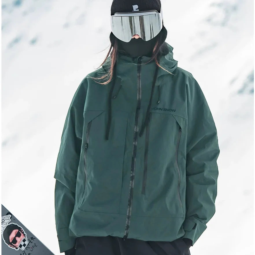 Women's Ski Jacket – Waterproof Hooded Winter Snow Jacket