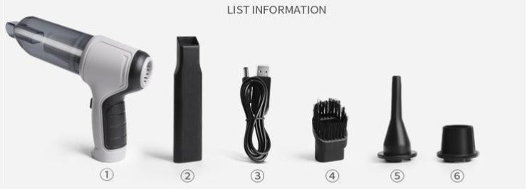 Cordless mini handheld car and home vacuum