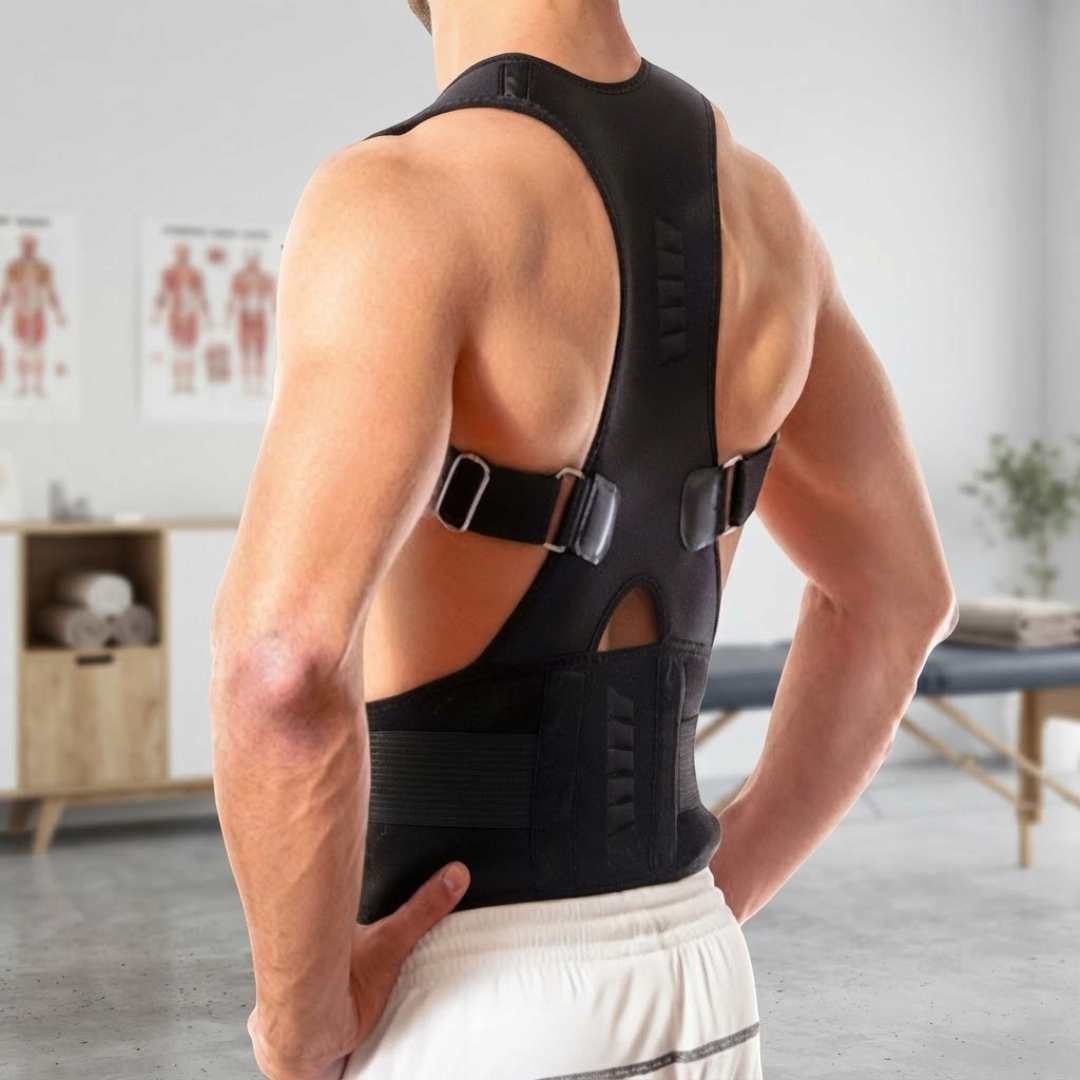 Adjustable Back Support Strap with Buckle Fastening