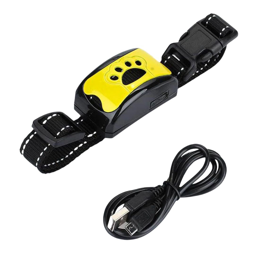 Rechargeable no-shock anti-bark dog collar
