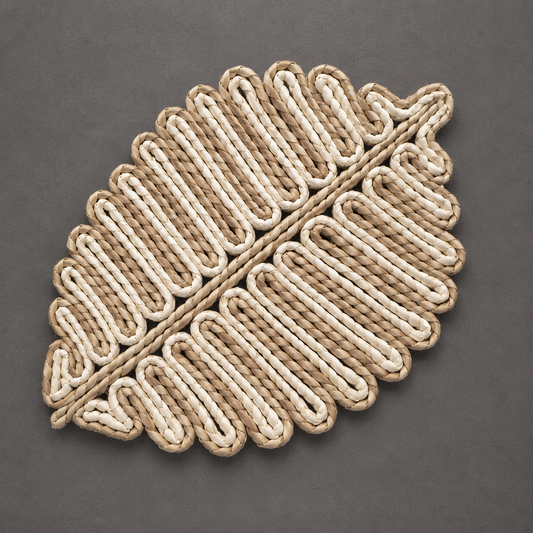 Braided woven decorative table placemat