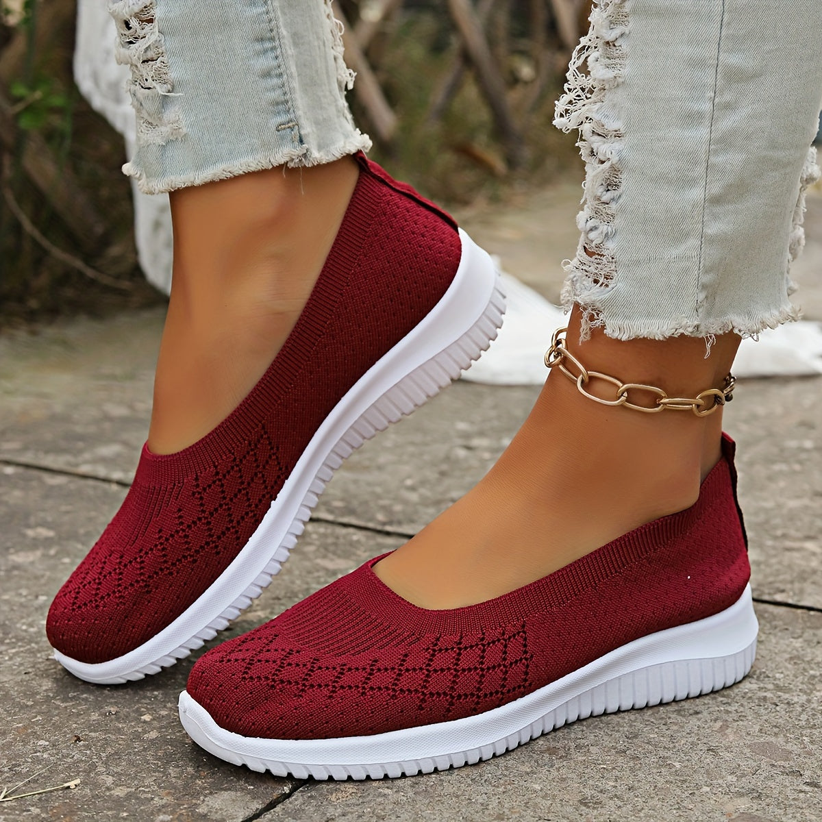 Women's minimal slip-on flats