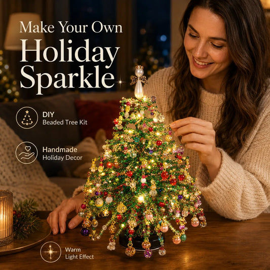 DIY Beaded Christmas Tree Kit – Bead Art Craft Set