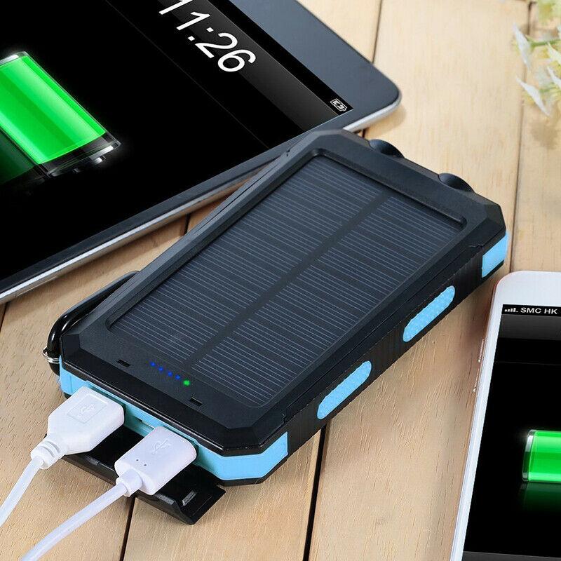 20000mAh solar power bank with LED torch