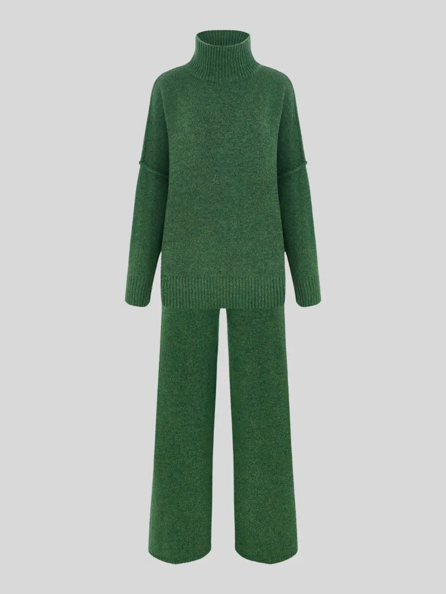 Women's two-piece knit loungewear