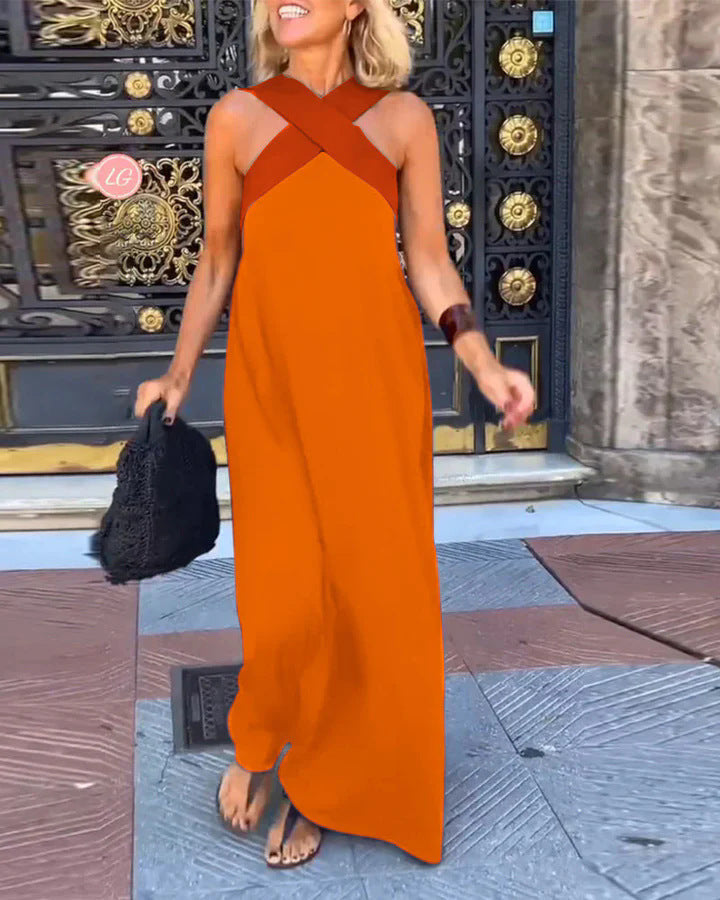 Women's breathable maxi dress