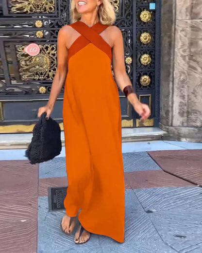 Women's breathable maxi dress