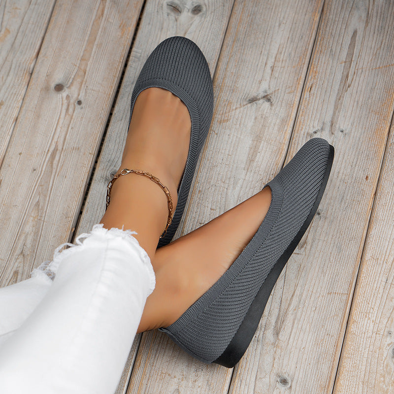 Women's slip-on cushioned comfort trainers