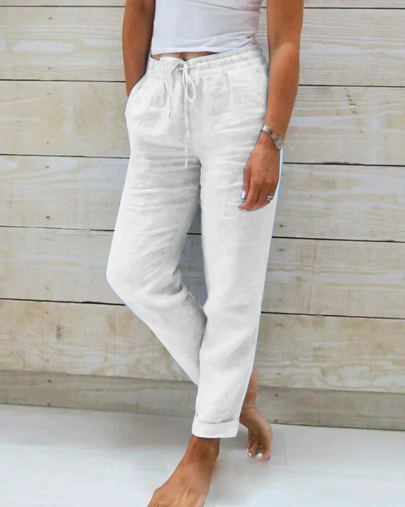 Women's lightweight cotton trousers