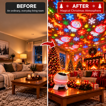 Christmas Light Projector – Moving Festive Motifs with USB