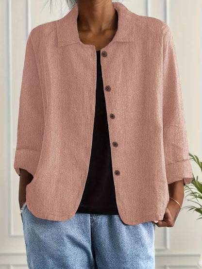 Women's Lightweight Jacket – Casual Button-Front Jacket