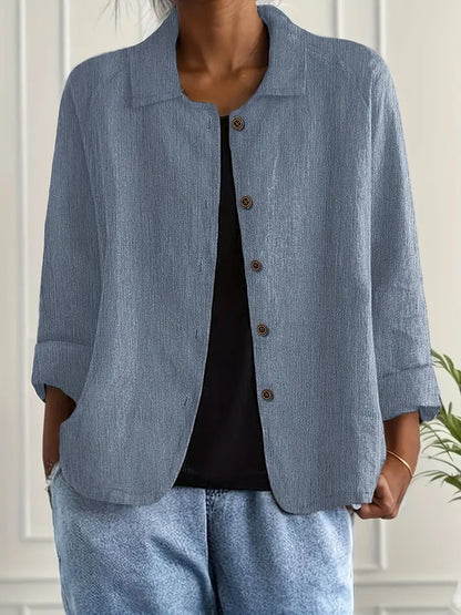 Women's Lightweight Jacket – Casual Button-Front Jacket