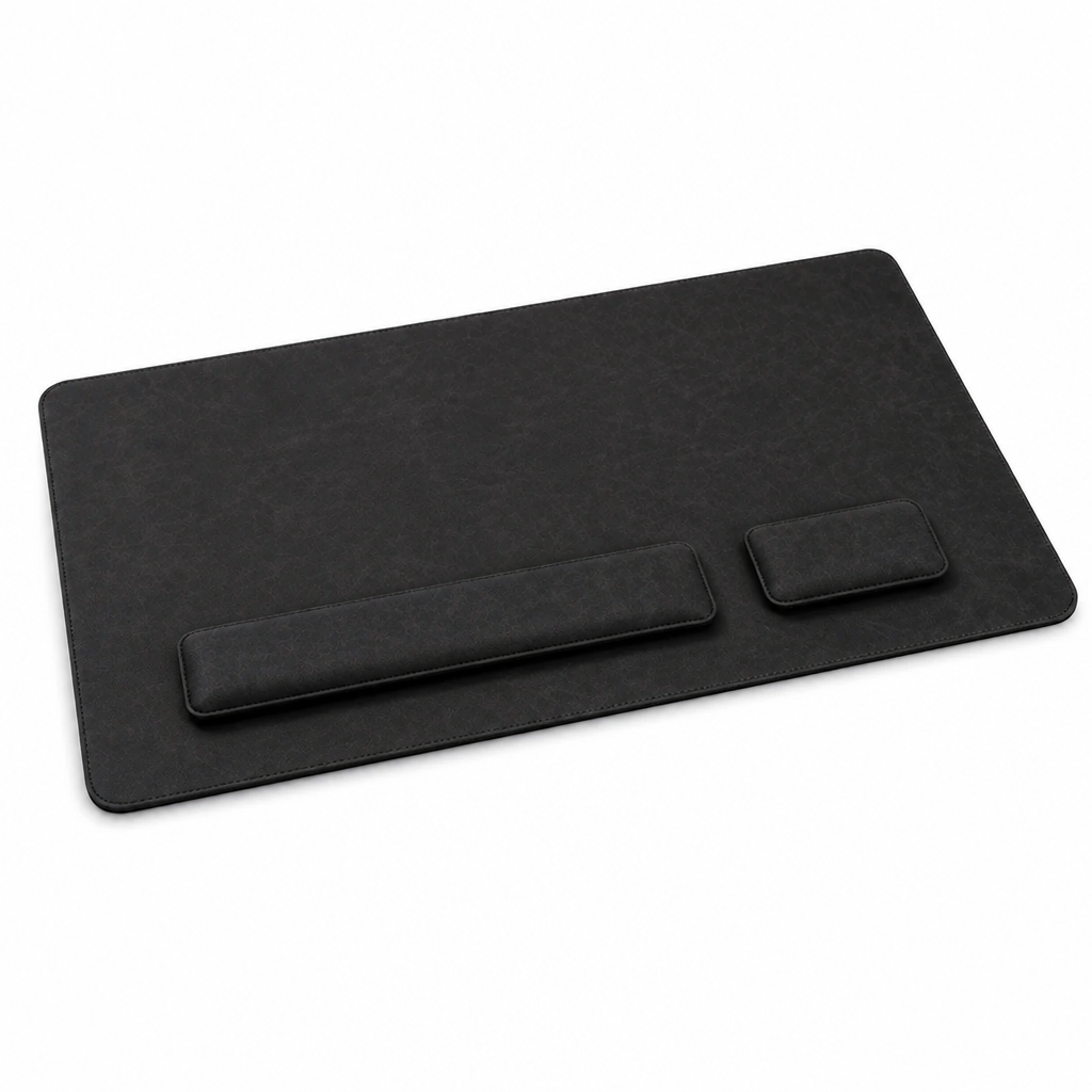 Desk Pad Set – 3-Piece Mat with Wrist Rests