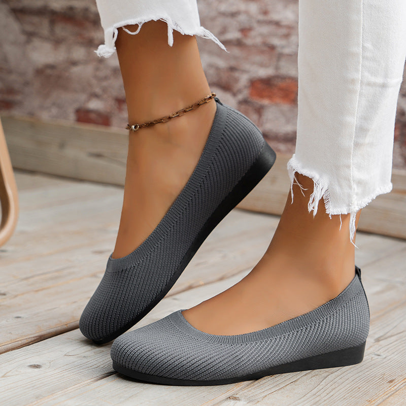 Women's slip-on cushioned comfort trainers