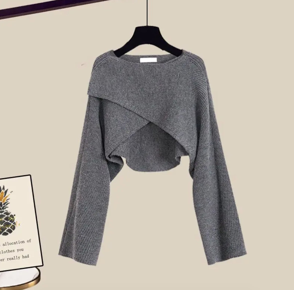 Women's Knit Co-Ord – Three-Piece Jumper, Shirt & Trouser Set