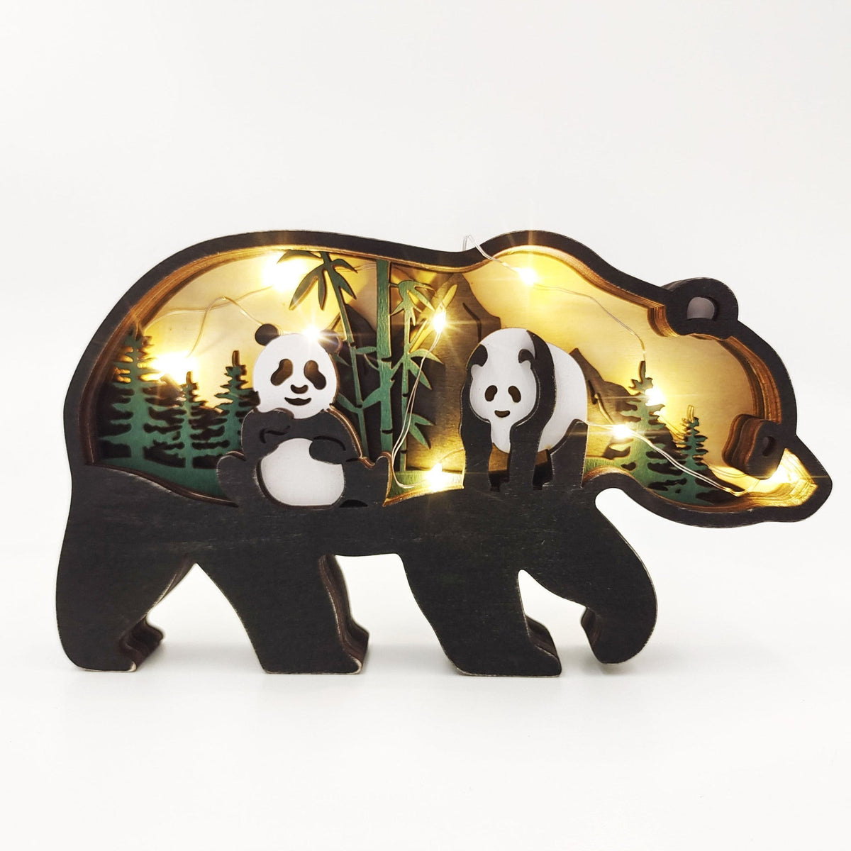 3D Handcrafted Wooden Animal Sculpture – Artistic Décor & Gift