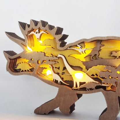 3D Handcrafted Wooden Animal Sculpture – Artistic Décor & Gift