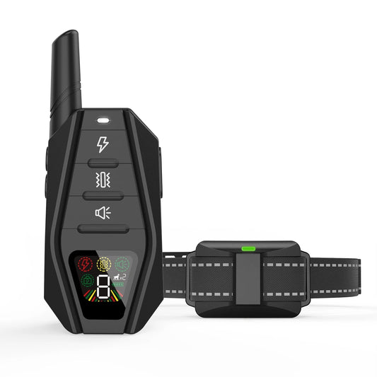 Remote dog training anti-bark collar