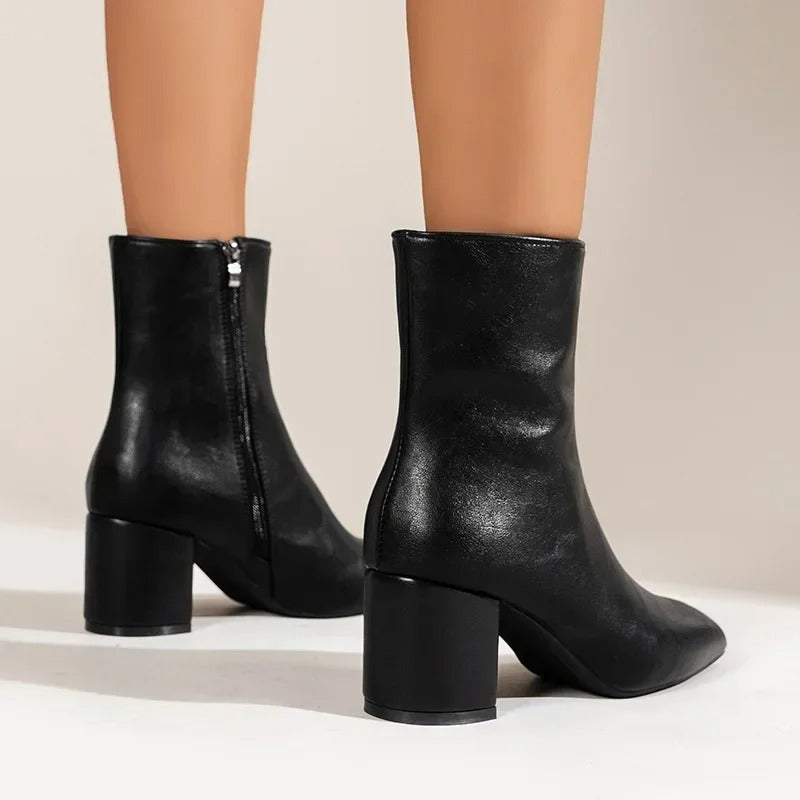 Women's Ankle Boots – Elegant Versatile Heeled Boots