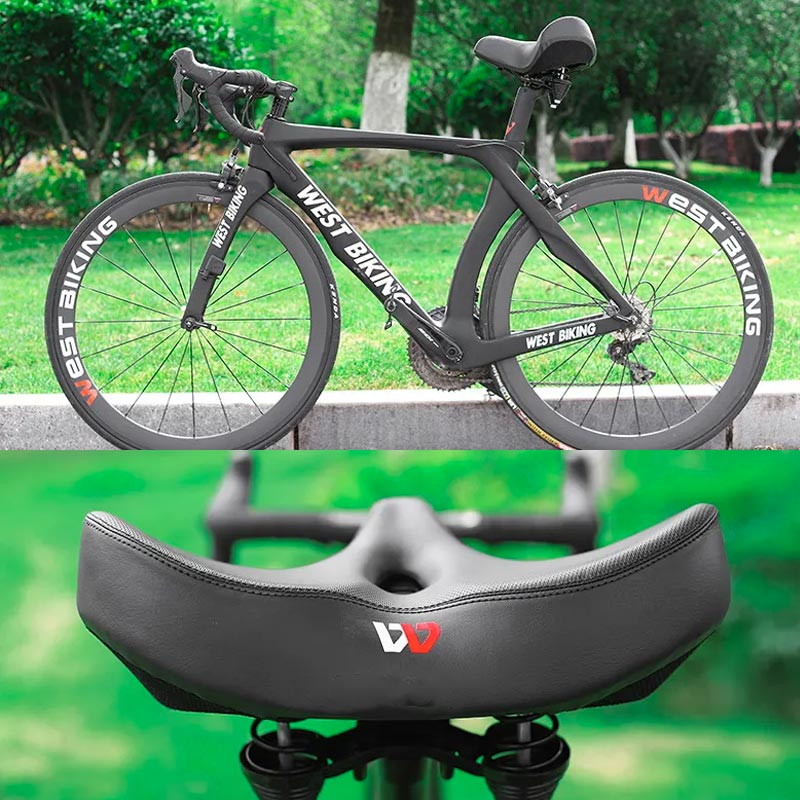 Comfortable Padded Bike Saddle