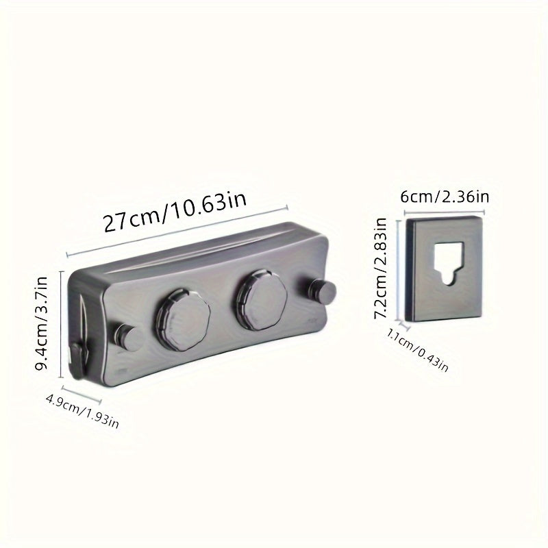 Foldable double stainless steel clothesline