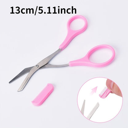Eyebrow Scissors with Comb – Precise Stainless Steel Grooming Scissors