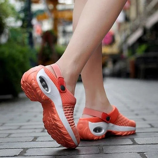 Orthopaedic Air Cushioned Shoes for Women – Breathable Mesh Trainers with Arch Support