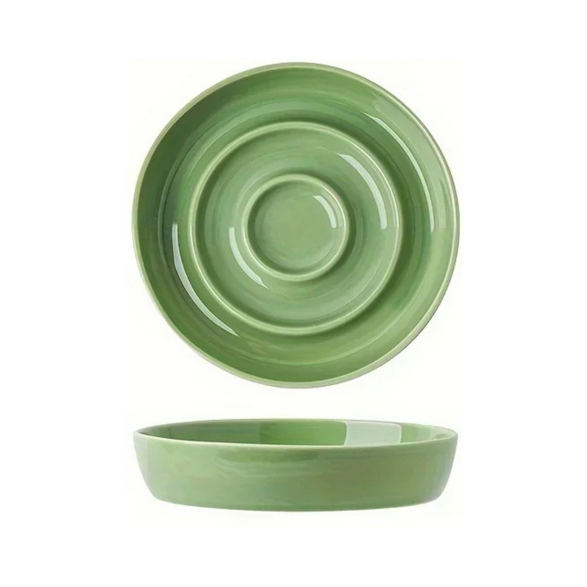 Ceramic slow feeder anti-gulp pet bowl