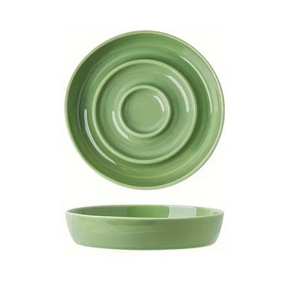 Ceramic slow feeder anti-gulp pet bowl
