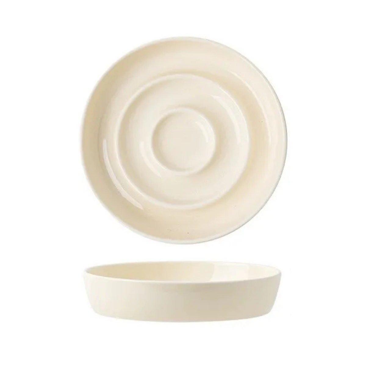 Ceramic slow feeder anti-gulp pet bowl