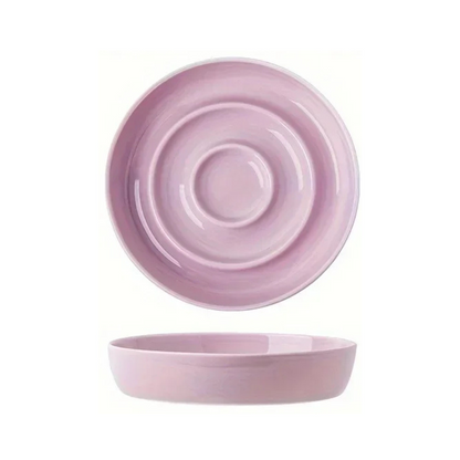Ceramic slow feeder anti-gulp pet bowl