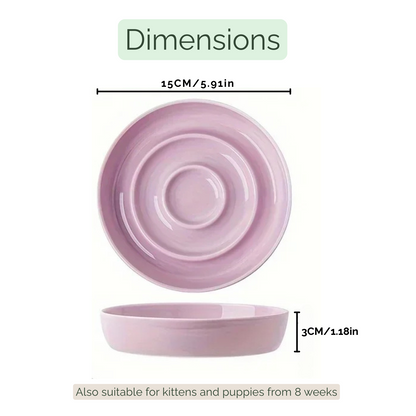 Ceramic slow feeder anti-gulp pet bowl