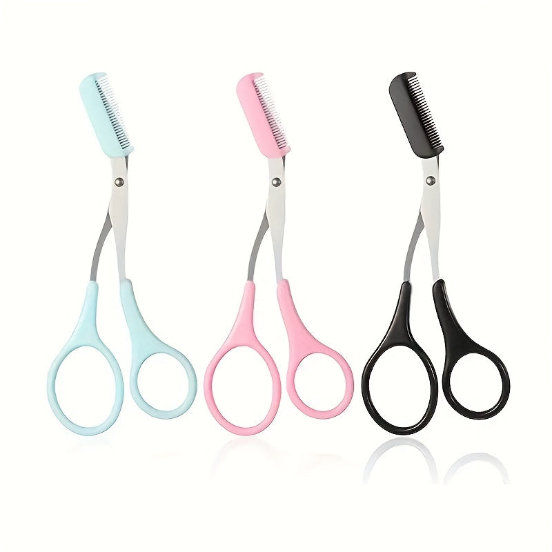 Eyebrow Scissors with Comb – Precise Stainless Steel Grooming Scissors