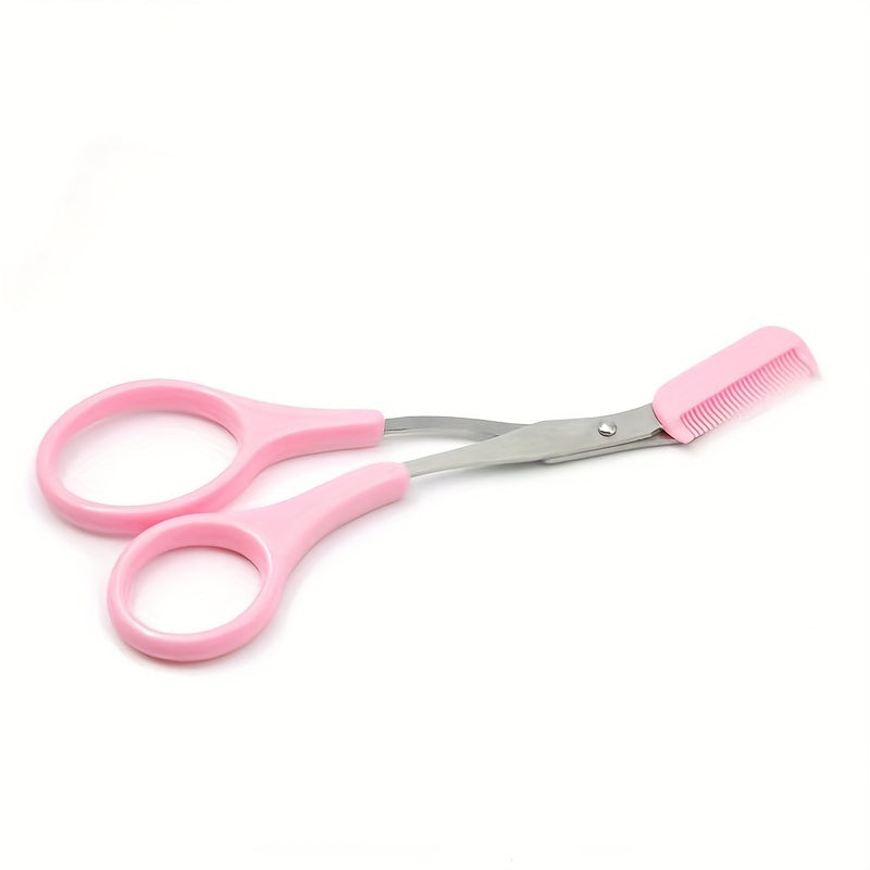 Eyebrow Scissors with Comb – Precise Stainless Steel Grooming Scissors