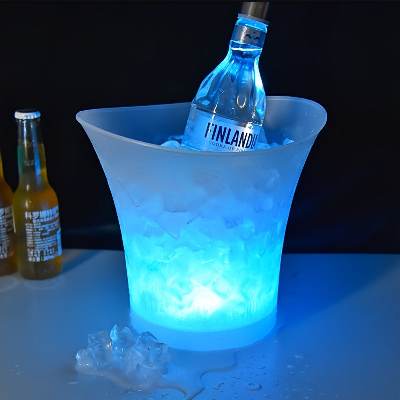 5L LED light-up ice bucket for champagne and beer