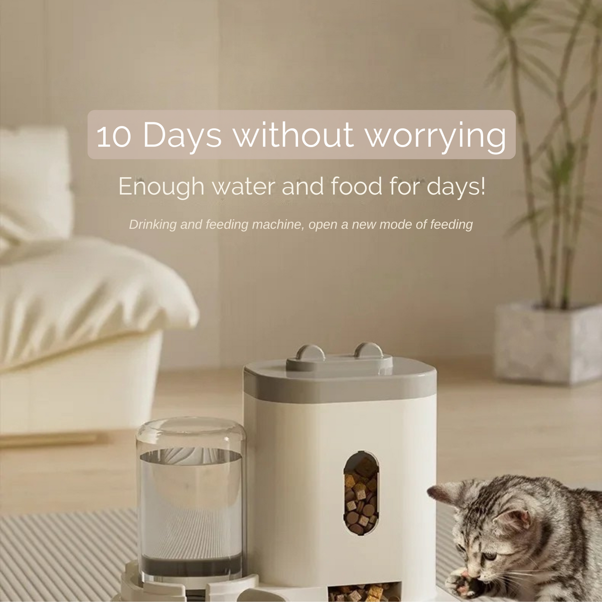 Automatic pet feeder and water station dispenser
