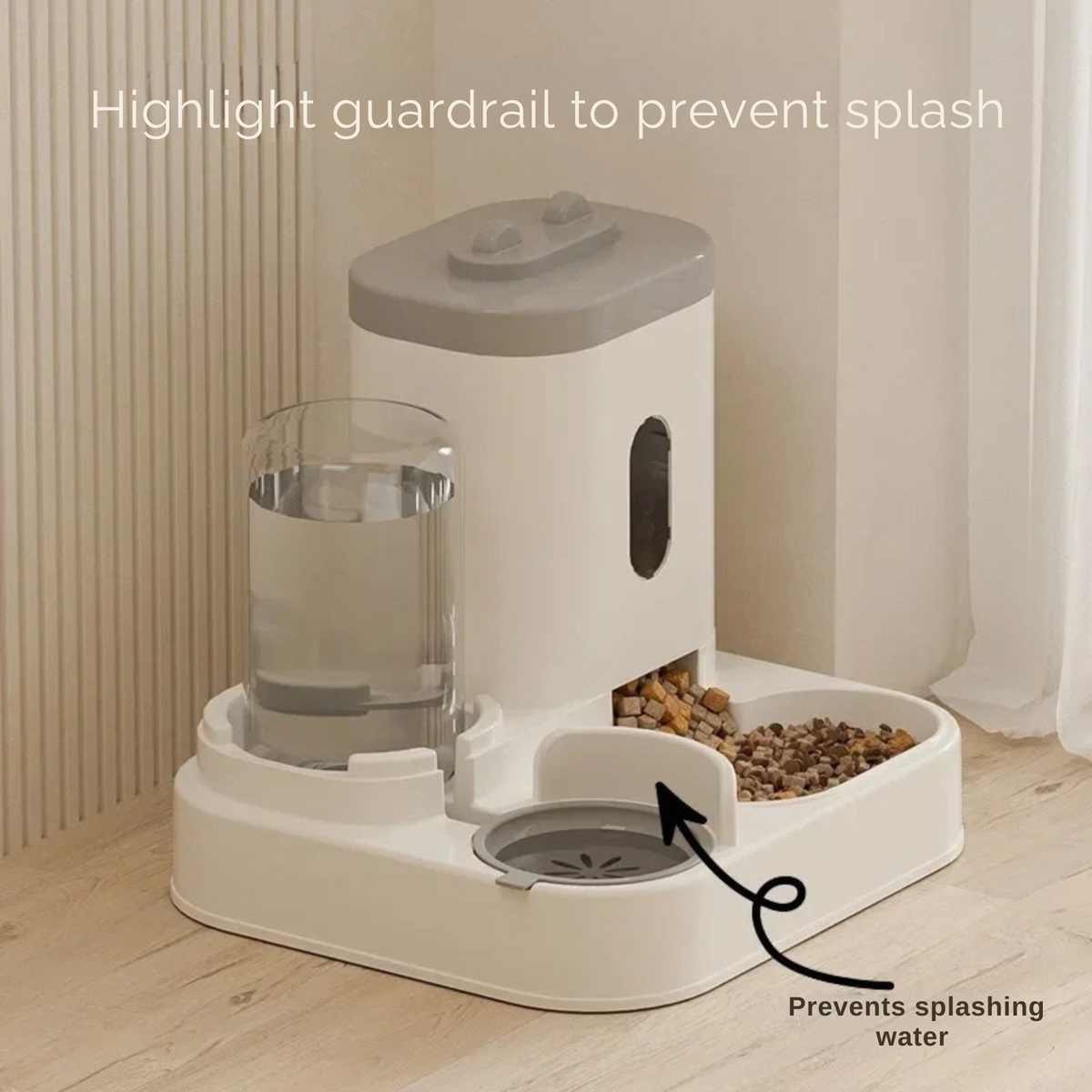 Automatic pet feeder and water station dispenser