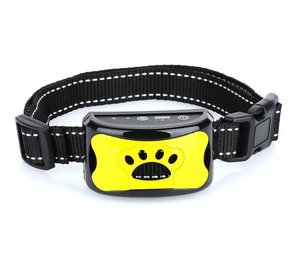 Rechargeable no-shock anti-bark dog collar