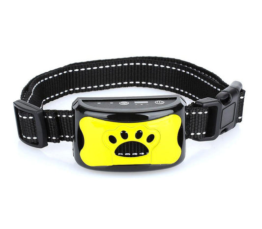 Rechargeable no-shock anti-bark dog collar